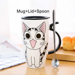 Drinkware 600ml Creative Cat Ceramic