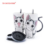 Drinkware 600ml Creative Cat Ceramic