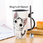 Drinkware 600ml Creative Cat Ceramic