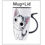 Drinkware 600ml Creative Cat Ceramic