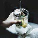 450ML Drinking Glasses with Dome Lids