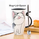 Drinkware 600ml Creative Cat Ceramic