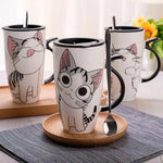Drinkware 600ml Creative Cat Ceramic